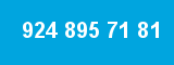 924 895 71 81 924 895 71 81